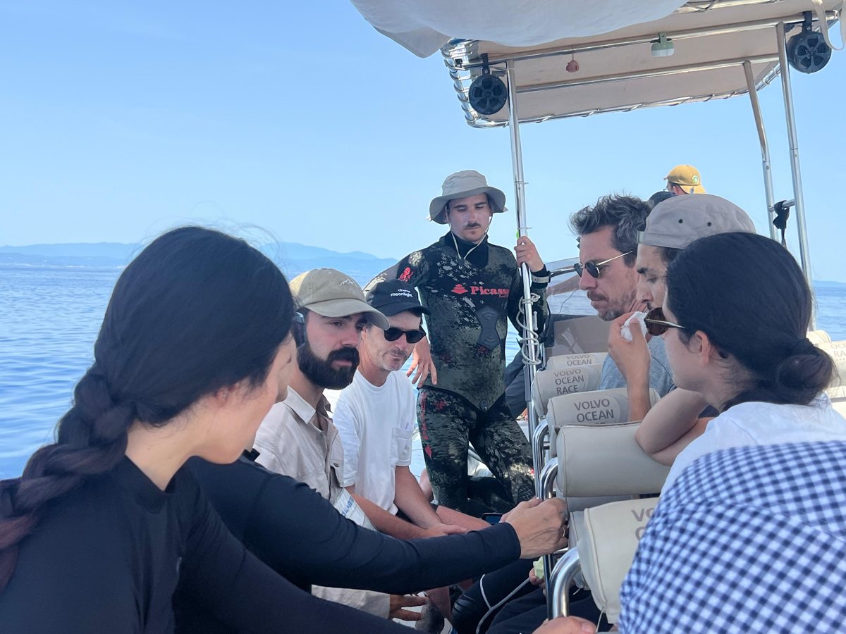 El equipo de Pelagik a bordo